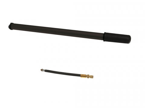 Pompe - Pompa de mana, din aluminiu, lungime 47/50cm, culoare negru, valva AV,FV,DV