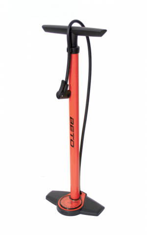 Pompe - Pompa din otel, cu manometru, lungime 66cm, culoare rosu, valva AV,DV,FV