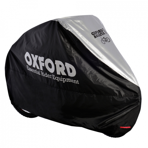 Prelată Bicicletă - Prelata bicicleta Oxford Aquatex, culoare negru/argintiu