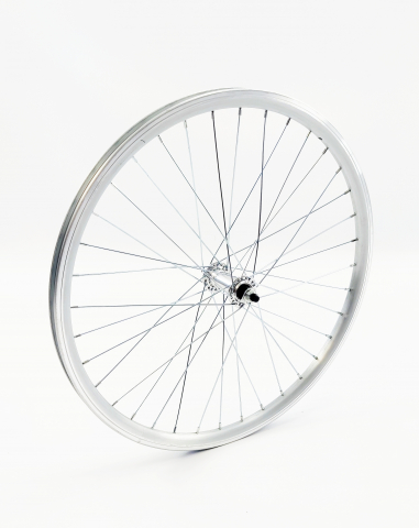 Roată Față - Roata fata dubla DSX, biciclete MTB 24 inch, culoare argintiu