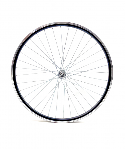 Roată Față - Roata fata dubla DSX, biciclete 28 inch, culoare negru