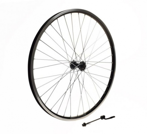Roată Față - Roata fata dubla bicicleta 26", quick release, Skorpion, culoare negru