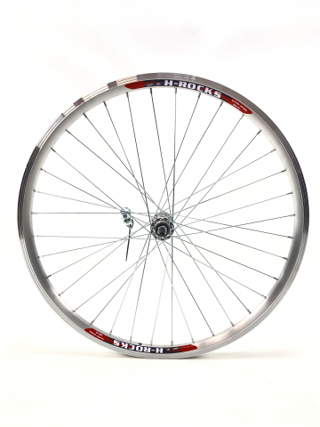 Roată Față - Roata fata DSX, biciclete MTB 26 inch, culoare argintiu