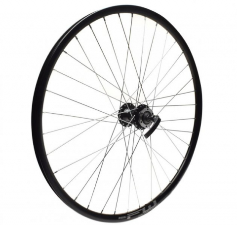 Roată Față - Roata fata dubla, frana disc, 27.5, QR, culoare negru