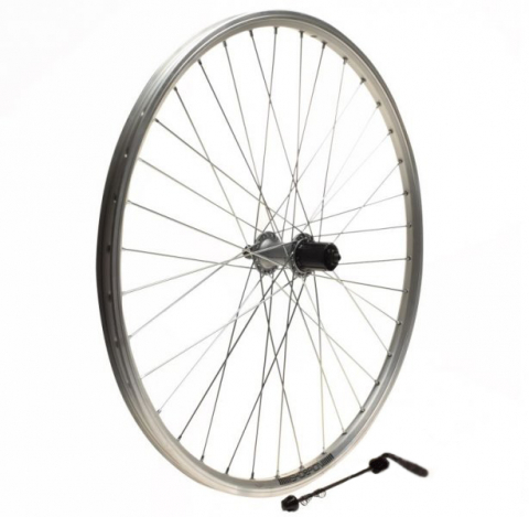 Roată Spate - Roata spate dubla bicicleta 26", quick release, Kolo, caseta 8/9 viteze, culoare argintiu