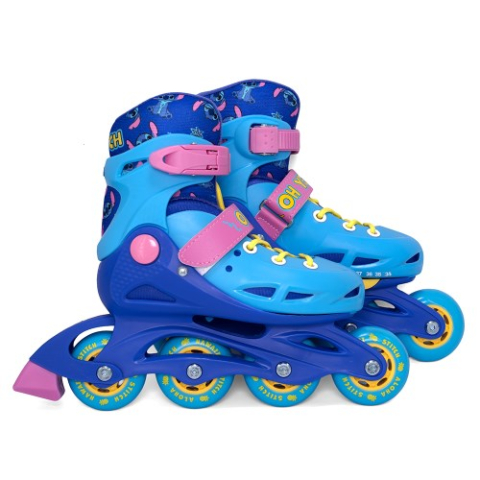 Role copii reglabile Stitch, hard boot, inline, marime 34–37 [1]