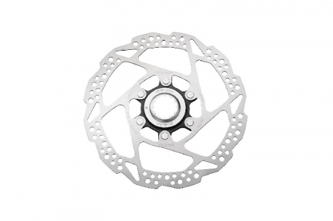 Sistem Frânare - Rotor pentru frana pe disc Shimano SM-RT54-S, 160mm, cu piulita center lock (canal extern, negru), pentru placute resin