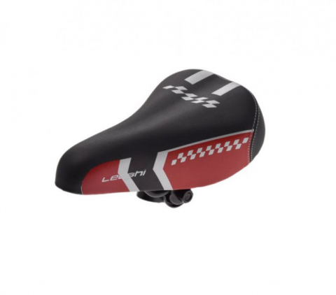 Suspensie-Cadru - Sa bicicleta copii, culoare negru/rosu, dimensiune 210 x 140 mm