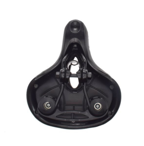 Sa bicicleta din elastomer, Leoshi, exterior poliuretan flexibil, culoare negru [2]