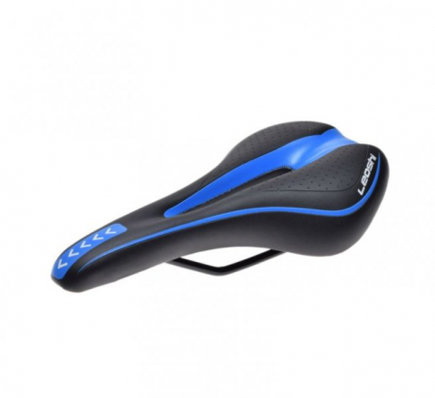 Suspensie-Cadru - Sa bicicleta, Leoshi, culoare negru/albastru, cu gaura ventilatie