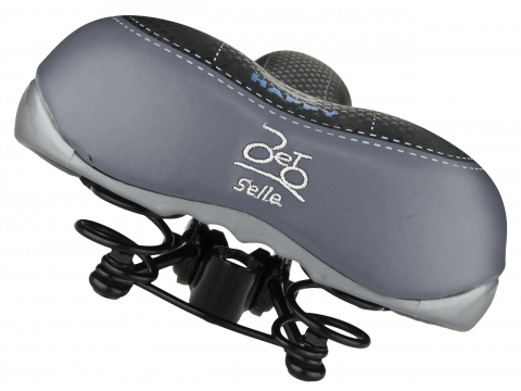 Sa biciclete "Happy" AZ-136BF-B5 Jet Selle, cu arcuri, culoare negru/gri [2]