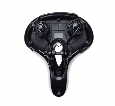 Sa cu arcuri WM pentru bicicleta cu gaura, culoare negru/alb, Leoshi [2]