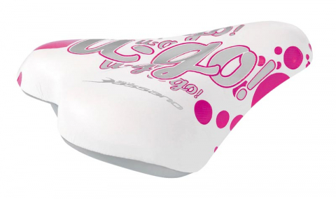 Suspensie-Cadru - Sa Selle Bassano Lady Bike, 220x155mm, culoare alb/roz