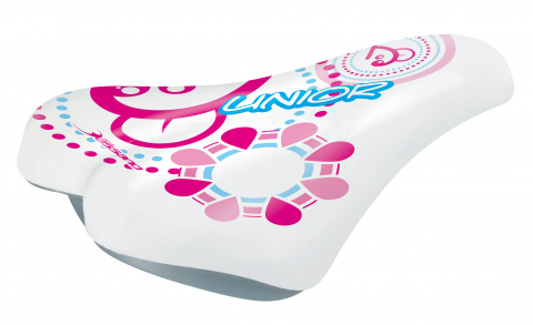 Suspensie-Cadru - Sa Selle Bassano Lady Bike Junior, 220x155mm, culoare alb/roz