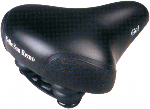 Suspensie-Cadru - Sa Selle San Remo cu arcuri Uomo Gel, 252x225mm, culoare negru