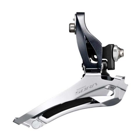 Schimbătoare Față - Schimbator Fata Shimano Sora Fd-R3000, Dublu, Pt. 9 Vit. Pe Spate, Brazed-On, Ambalat Ind.