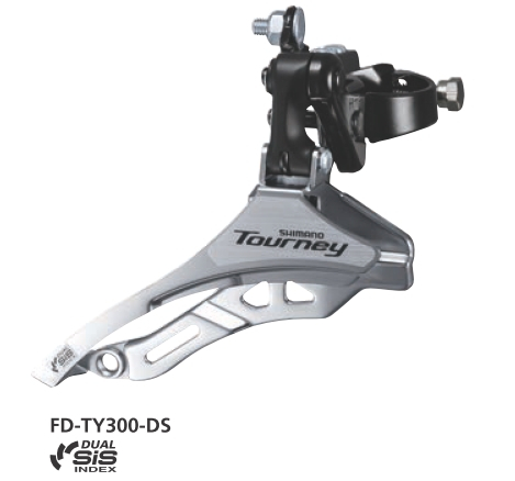 Sistem Schimbare Viteze - Schimbator Fata Shimano Tourney Fd-Ty300, Triplu, Sis, Tragere De Sus, Colier 34.9Mm, For 42T, Unghi Cs 66-69, Chainline 50Mm, Ambalat Ind.