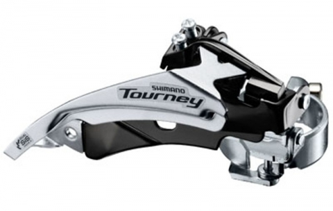 Sistem Schimbare Viteze - Schimbator fata Shimano Tourney Fd-Ty510-Ts6, triplu, Pt. 6/7 Vit. Pe Spate, Top Swing, Tragere Dubla, Colier 34.9Mm (Incl. Adaptor 31.8Mm & 28.6Mm), Unghi Cs 66-69, Pt. 48T, Chainline 47.5/50Mm, Amba