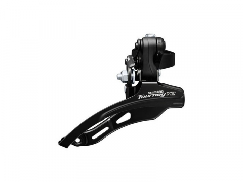 Sistem Schimbare Viteze - Schimbator Fata Shimano Tourney Fd-Tz500-Ds6, Triplu, Pt. 6/7 Vit. Pe Spate, Tragere De Jos, Colier 28.6Mm, Pt. 42T, Unghi Cs 66-69, Chainline 47.5Mm, Ambalat Ind.