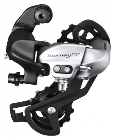 Sistem Schimbare Viteze - Schimbator Spate Shimano Tourney RD-TX800 7/8 Vit Prindere Surub, Argintiu