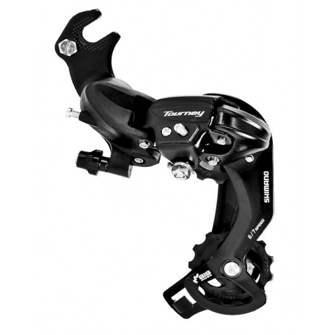 Sistem Schimbare Viteze - Schimbator spate Shimano Tourney, RD-TY200-GS, 6/7 viteze, prindere directa, culoare negru