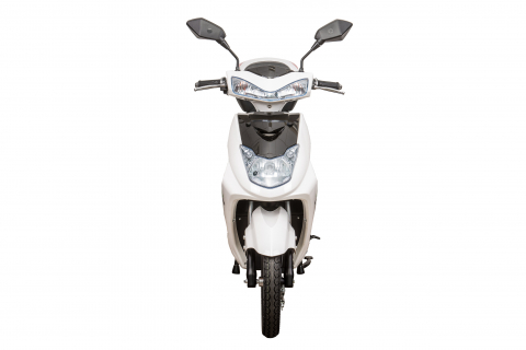 Scuter electric ZT-27 Warrior, culoare alb, cu motor 900W, acumulator 48V, 20 Ah, autonomie 45km, Premium [1]