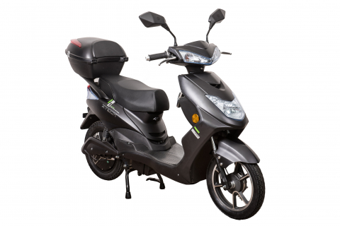 Scutere - Scuter electric ZT-27 Warrior, culoare negru mat, cu motor 900W, acumulator 48V, 13.2 Ah, autonomie 35km