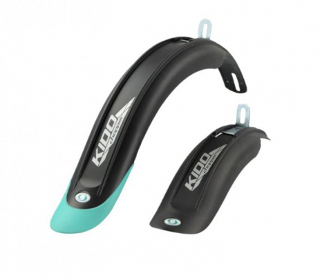 Accesorii-Design-Ornament - Set 2 aparatoare noroi pentru bicicleta de 20", culoare negru/turcoaz