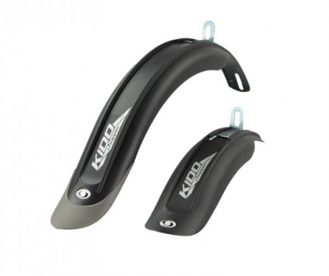 Accesorii-Design-Ornament - Set 2 aparatori noroi pentru biciclete cu roti 20", culoare negru/titan
