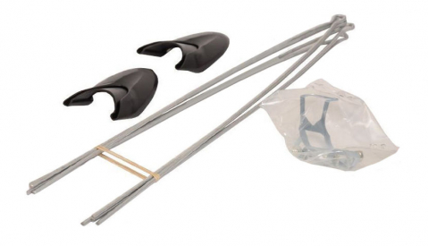 Set 2 aparatori roti biciclete, Orion 26" / 53mm OR-type, culoare negru [2]