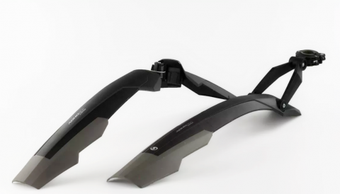 Aripi - Set 2 aparatori roti biciclete, Simpla ADHD SDS scurte 26 "-27.5", culoare negru / titan