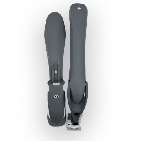 Set 2 aparatori roti biciclete, Simpla Hammer SDE, plastic, fata si spate, culoare gri [1]