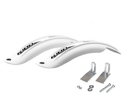 Accesorii-Design-Ornament - Set 2 aparatori roti biciclete, Simpla KIDO SDL 16", culoare alb