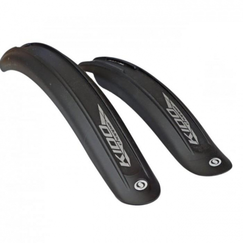 Aripi - Set 2 aparatori roti biciclete, Simpla KIDO SDL 16", culoare negru