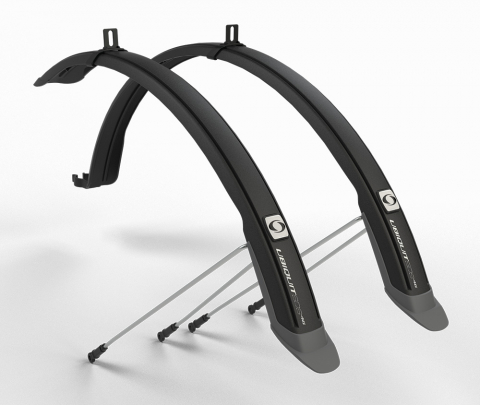Accesorii-Design-Ornament - Set 2 aparatori roti biciclete, Simpla UBIQUIT SDS 46mm 28", culoare negru/titan