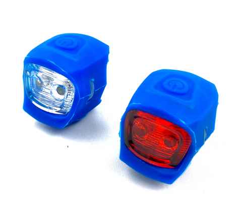 Set Far+Stop - Set 2 lampi far si stop S90 2 led, culoare albastru