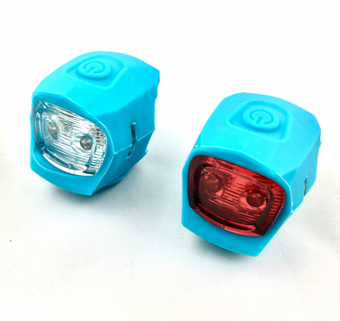 Set Far+Stop - Set 2 lampi far si stop S90 2 led, culoare albastru deschis