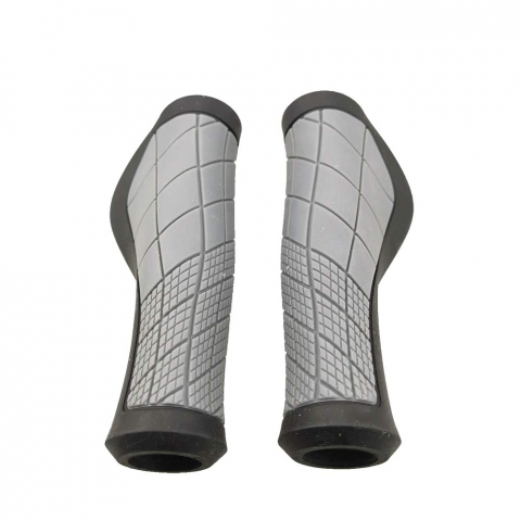Set 2 mansoane bicicleta Jet G-307 ergonomice, culoare negru/gri [1]