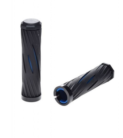 Accesorii-Design-Ornament - Set 2 mansoane biciclete, culoare negru/albastru, fixare coliere, lungime 120 mm