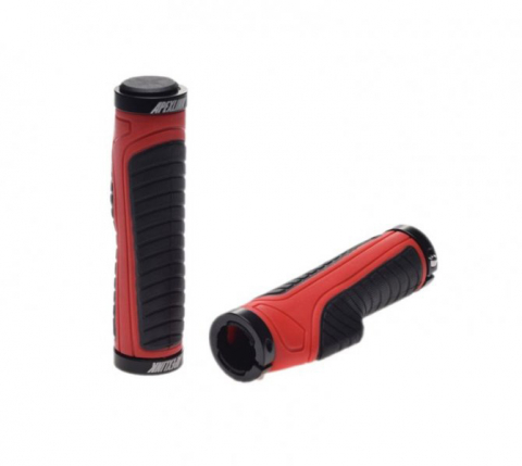 Accesorii-Design-Ornament - Set 2 mansoane biciclete, fixare colier, lungime 133 mm, greutate 198 g, culoare negru/rosu