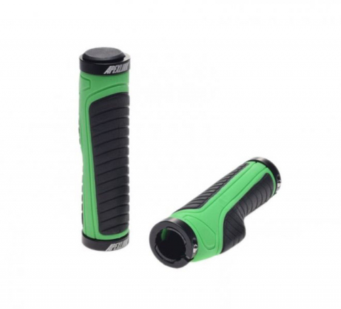 Accesorii-Design-Ornament - Set 2 mansoane biciclete, suport palma, fixare colier, lungime 133 mm, greutate 198 g, culoare negru/verde