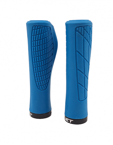 Set 2 mansoane ergonomice, JET GR6639, culoare albastru, L 133mm, inel de fixare inclus 22mm [2]