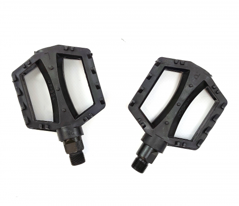Pedale - Set 2 pedale biciclete copii Jet 824, din plastic, 100x80, culoare negru
