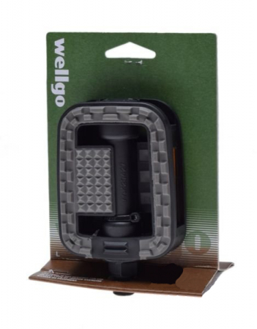Transmisie & Accesorii - Set 2 pedale din plastic filet 9/16, Wellgo culoare negru