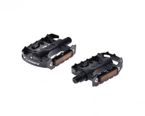 Transmisie & Accesorii - Set 2 pedale Wellgo din plastic + metal pentru bicicleta, filet 9/16, culoare negru