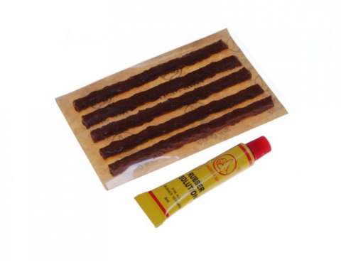 Anvelope-Camere - Set 5 snur vulcanizare si solutie de lipire