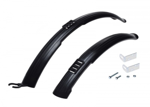 Accesorii-Design-Ornament - Set aparatoari noroi fata+spate plastic, roata 26", culoare negru