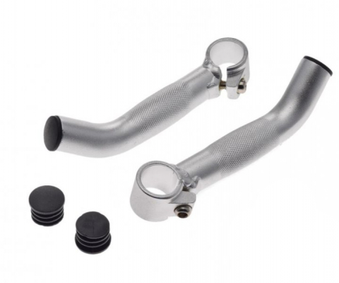 Suspensie-Cadru - Set capeti ghidon bicicleta, culoare argintiu