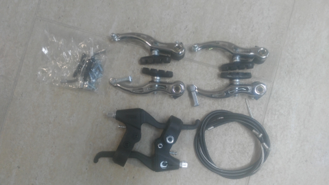 Sistem Frânare - Set complet Frana V-Brake Manete Plastic