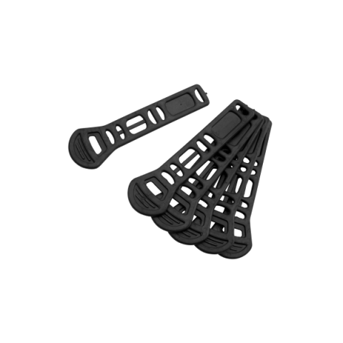 Transport-Depozitare - Set de 6 benzi de cauciuc pentru utilizare tripla, potrivit pentru suportul de biciclete auto din spate culoare negru
